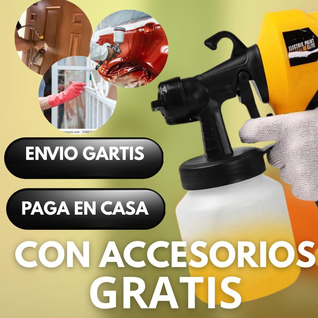 PISTOLA DE PINTURA PRO + ESTUCHE DE PROTECION GRATIS